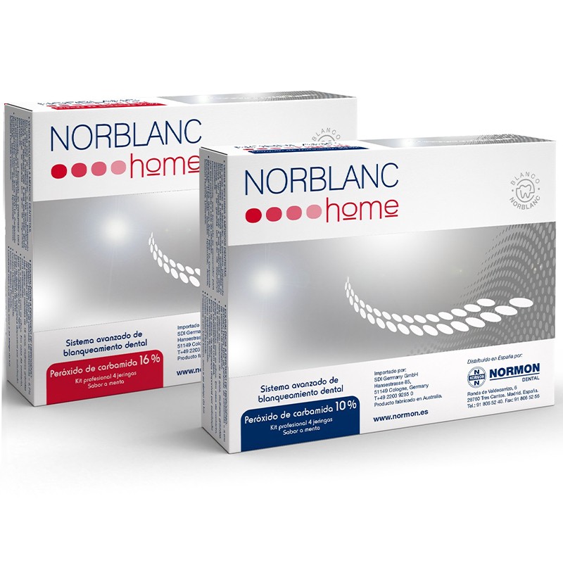 Zahnaufheller Norblanc Home 10 % Bleichmittel für zu Hause