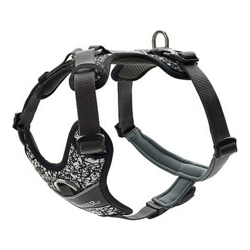 Travelling and walks Dog Harness Hunter Divo Reflective Black/Grey Size S (45-56 cm)