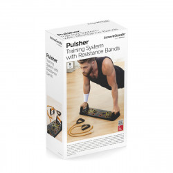 Fitness et Appareils de Musculation Planche de Pompes Push-Up avec Bandes de Résistance et Guide d'exercices Pulsher InnovaGoods