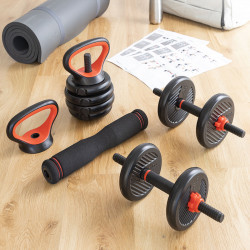 Fitness and Exercise Equipment 6-in-1 Set of Adjustable Weights with Exercise Guide Sixfit InnovaGoods