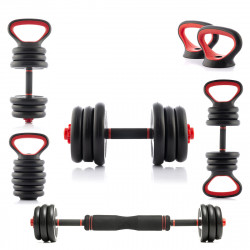 Fitness and Exercise Equipment 6-in-1 Set of Adjustable Weights with Exercise Guide Sixfit InnovaGoods