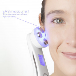 Schönheit und Körperanwendungen Gesichtsmassagegerät mit Radiofrequenz, Phototherapie und Elektrostimulation Wace InnovaGoods