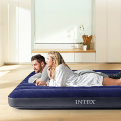 Camping- und Bergzubehör Luftmatratze Intex CLASSIC DOWNY 137 x 25 x 191 cm