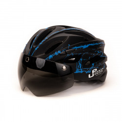 Fahrradhelme Helm für Elektroroller Urban Prime UP-HLM-EBK-BB Schwarz Blau Schwarz/Blau Bunt
