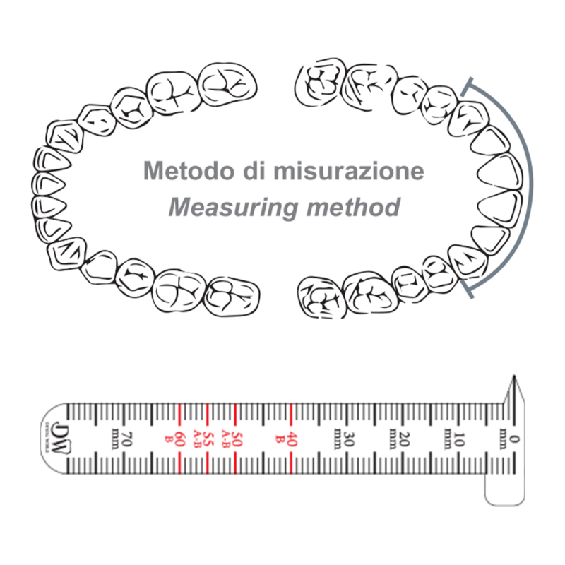 Bite and Devices Ortho Control Ruler Measuring Ruler 10pcs
