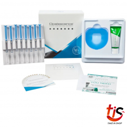 Branqueadores dentais Opalescence PF 16% Regular Home Whitening Kit - Gel de peróxido de carbamida com acessórios