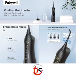 Higiene oral | Branqueadores Escova de dentes portátil recarregável FairyWill 5020E - Limpeza profunda e gengivas saudáveis