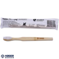 Mundhygiene | Aufheller Happy Morning 40 Einweg-Zahnbürsten aus Bambus